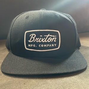 Black Brixton Snap Back Baseball Hat
